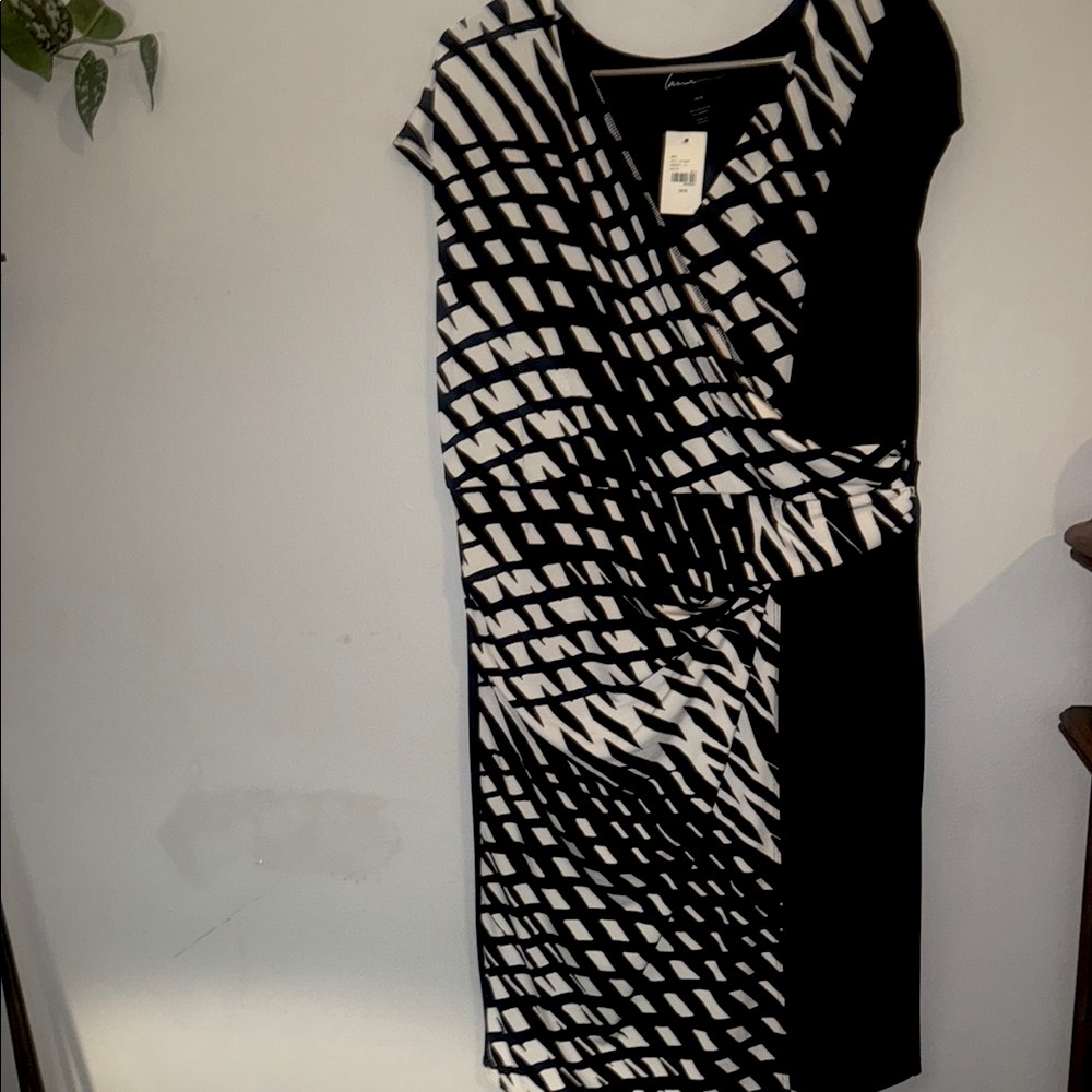 Black and White Patterned Dress